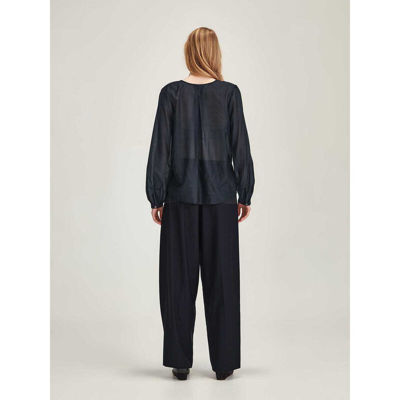 Caroline Sills Tie Neck Blouse image number 1